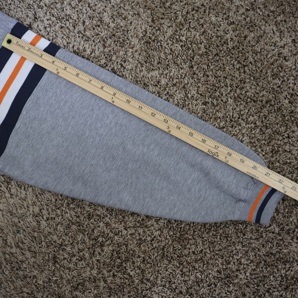 Y2K NFL Chicago Bears Sweatshirt XL Embroidered Grey Cotton Blend - Picture 11 of 12
